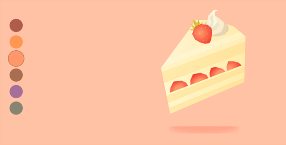 CSS+div绘制的几种蛋糕源码下载
