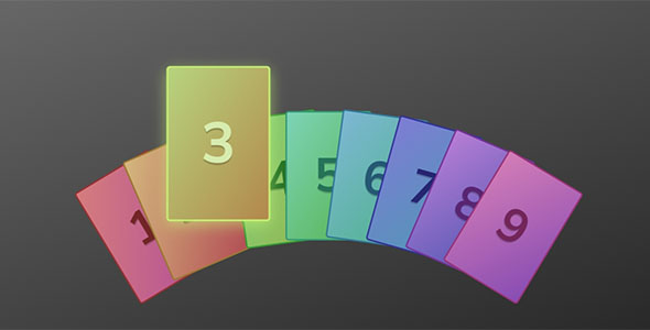 CSS3交互式卡片效果