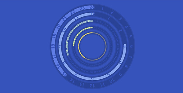 创意SVG圆圈时钟代码源码下载