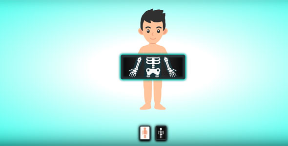 X光人体扫描CSS动画