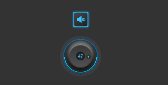 js控制音量的圆形按钮