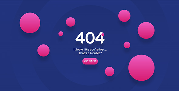 泡泡风格404页面源码下载