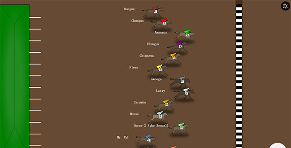 骑马比赛小游戏HTML代码