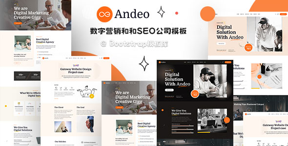 数字营销和和SEO公司网站模板 - Andeo源码下载