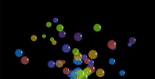 GSAP.js一堆彩色小球动画