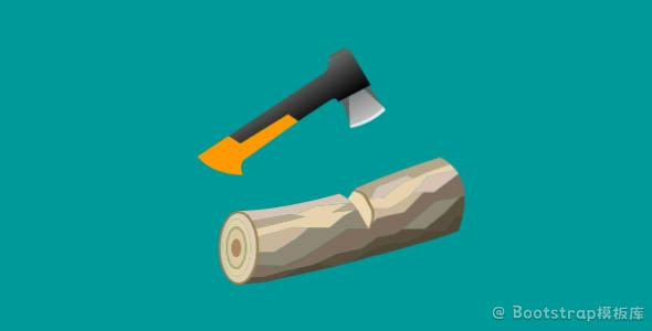 html+svg+css3斧头砍柴网页动画