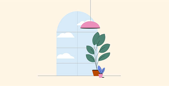 窗边风景动画css+js 开关灯