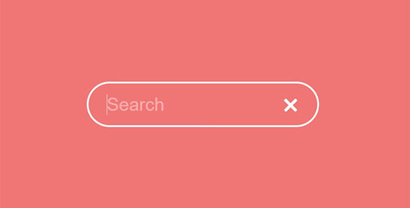 搜索框设计 css+js动画展开铺满全屏