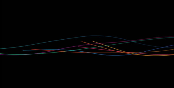 HTML5 Canvas科技感流动线条
