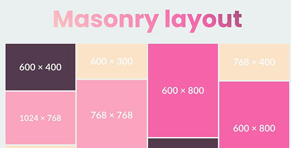 Masonry排版样式