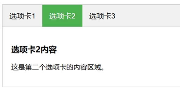 HTML选项卡Tab实现的例子