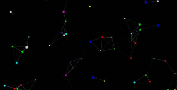 炫酷粒子网页背景视觉特效