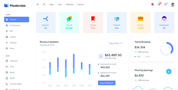 多用途的后台管理系统模板源码