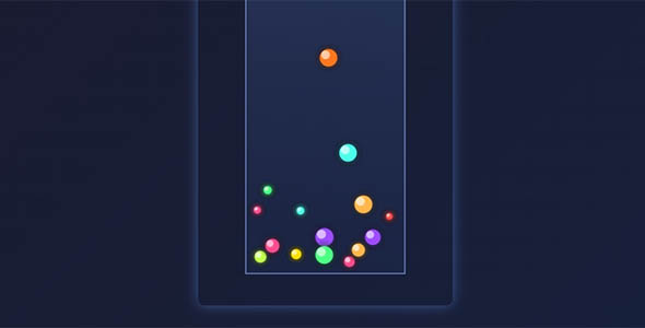 HTML5很多珠子碰撞效果源码下载