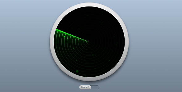 css3模拟雷达扫描动态效果