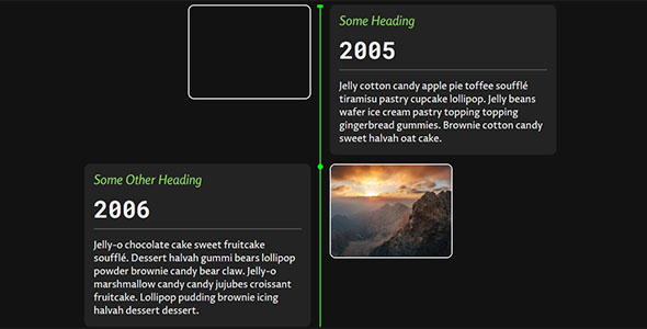 漂亮的时间轴样式css布局